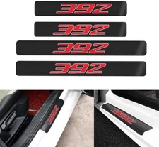 Carbon Fiber 392 Scat Pack Door Sill Cover Scuff Pad Set For Charger Challenger