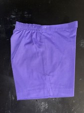 Vintage 1960s 70s Buster Brown Child  s Navy Purple Cotton Blend Shorts 12