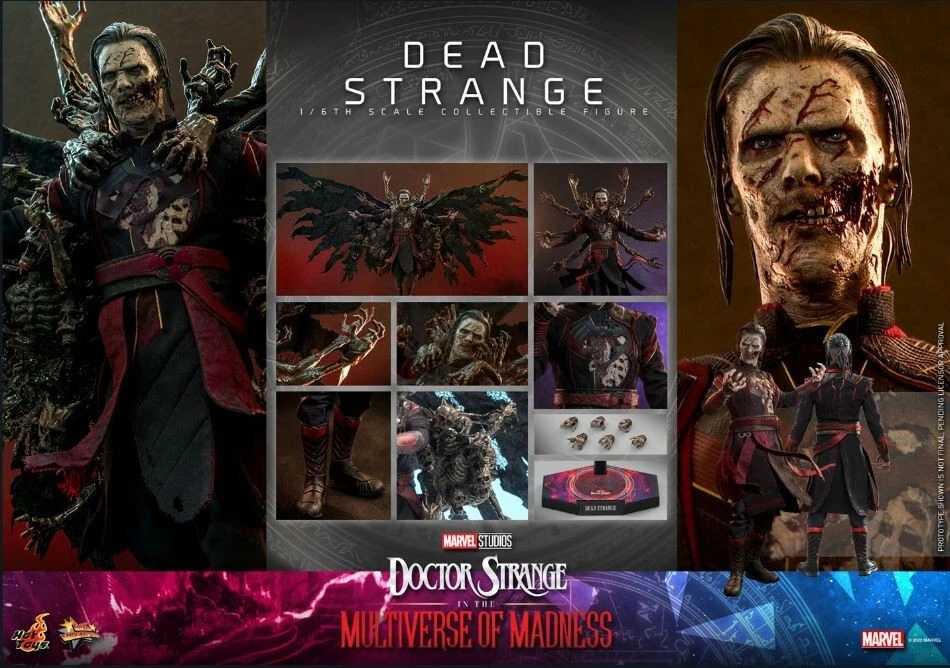 Figura Hot Toys Multiverse Of Madness Dead Doctor Strange sexta escala NUEVO Foto 3 de 4