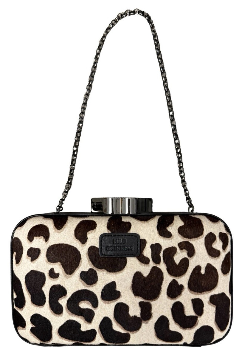 Lulu Gunmetal Clutch Bag Pewter Textured Leather Clara Crossbody