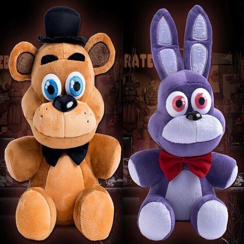 New 2pcs FNAF Five Nights at Freddy's Bonnie Rabbit & FREDDY Plush Toys ...