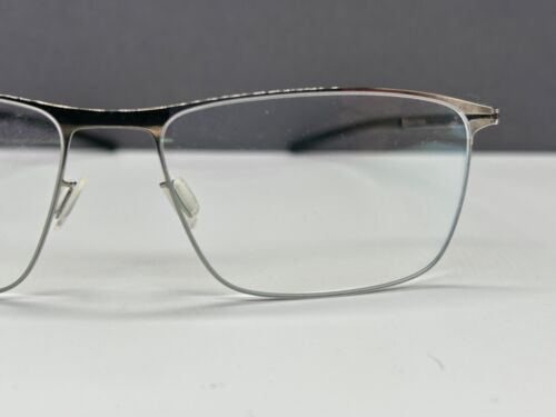 ic Berlin Brille Herren Damen Grau Shiny Eckig Asper NP:499€ - Bild 4 von 13