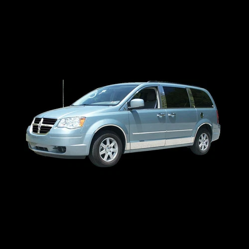 ROCKER PANEL SET/8 5.5" WIDE Polished Stainless CHRYSLER TOWN & COUNTRY 08-16