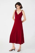 Twisted Strap Jersey Slip Dress