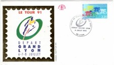 2590++ENVELOPPE 1er JOUR 1989 DEPART TOUR DE FRANCE 1991
