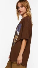 Titanic Women's Oversized Titanic Movie Brown Shirt New S/M, M/L, L/XL