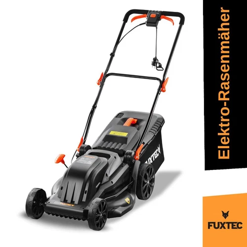 FUXTEC Elektro Rasenmäher FX-RME43, Elektromäher 44 cm Schnittbreite, 45 L