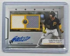 2024 Topps Museum Endy Rodriguez Rookie Dual Jersey Auto RC #59/299 Pirates