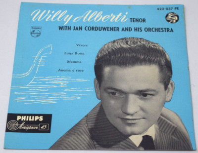 Willy Alberti EP Philips Minigroove 422037PE PS Holland NM