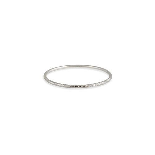 925 Sterling Silver 3mm Diamond-Cut Bangle Bracelet | eBay