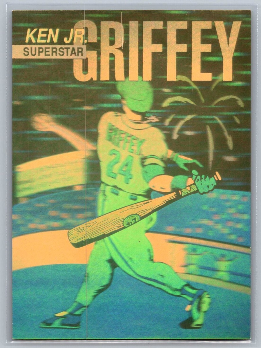 1992 Arena 5 Card Lot Ken Griffey Jr. Dual Sided Gold Hologram