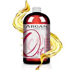 Argan Nut Oil Deodorized 32 Oz Pure Natural Moroccan Unrefined Unscented Cold...
