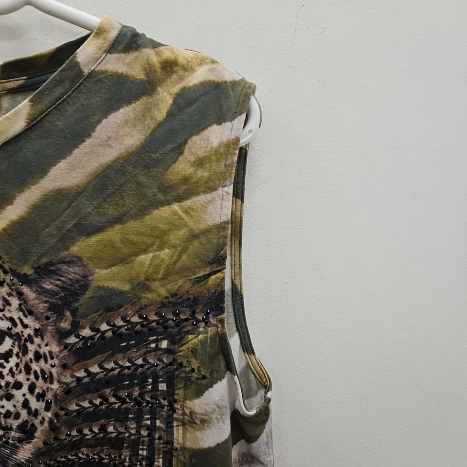 Vestido Camilla Franks Muscle Tank Estampado Leopardo Elegante Sin Mangas Elegante Talla XS Foto 3 de 4