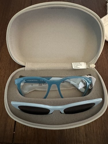 Emporio Armani Ek4001 Prescription Eyewear Frames With Sun Clip On’s - Picture 4 of 6