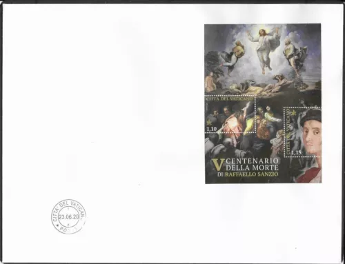 Vatican 2020 PAINTER Raffaello Sanzio 500th Death Anniversary BIG FDC