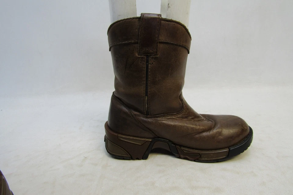 Botas vaqueras Rocky Little Kids jóvenes talla 10,5 M cuero marrón Roper Foto 4 de 4