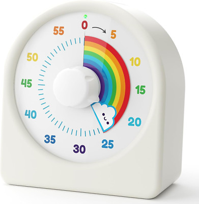 LIORQUE Visueller Timer 60 Minuten Countdown Timer Für Kinder Und Erwachsene Lei