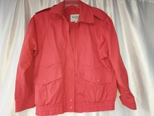 Vintage Weather Master Jacket M Unisex Red Lined Made In Singapore Euc
