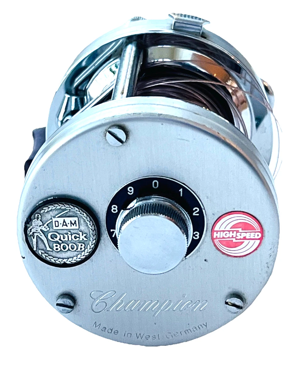 DAM Quick 800B CHAMPION HIGH SPEED Made West Germany Baitcasting
