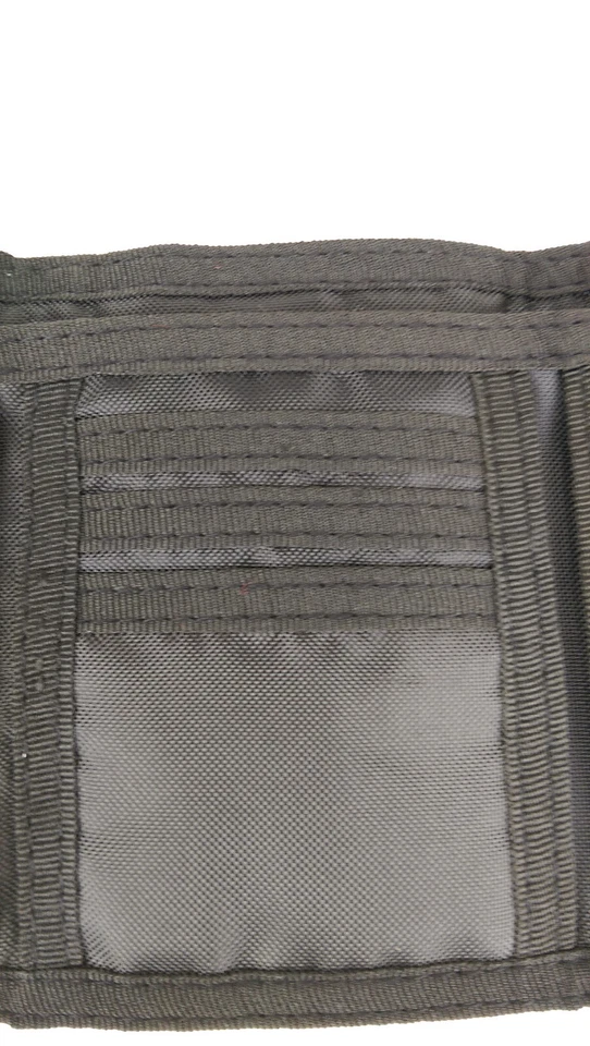 New MLB Licensed  Navy Nylon Tri-Fold Wallet  Clear Pocket Boston Red sox - Image 4 of 4