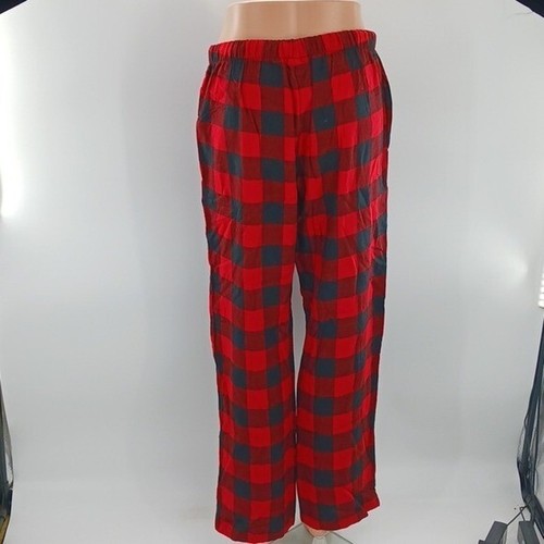 Stars Above Pajama Pants Red Buffalo Plaid Winter Flannel Elastic Waist Size XS - Picture 5 of 6
