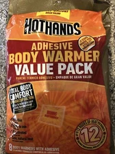 Hothands Body Warmer Value Pack  8 Adhesive Warmers New and Sealed 11/23