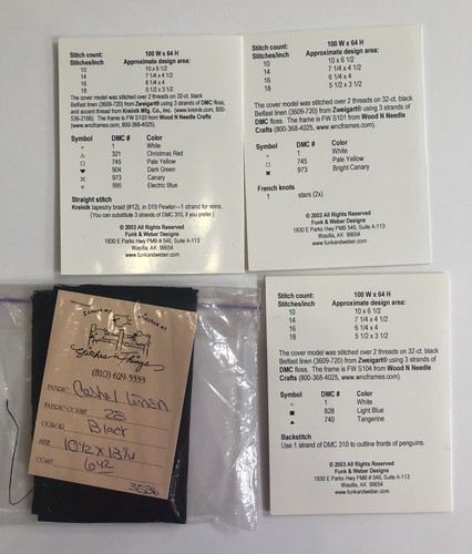 Funk & Weber Designs Let There Be Night Counted Cross Stitch Chart Lot Of 3 - Picture 5 of 5