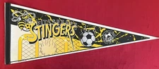 Vintage Wincraft Pittsburgh Stingers 29 Inch Pennant CISL Defunct circa 1994