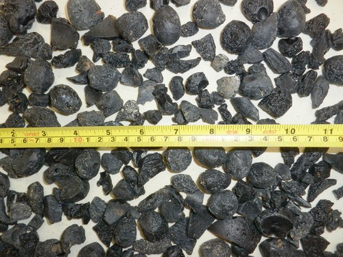 Black Indochinite Tektite Stone 1 to 15 gram size Small Pieces 90 gram Lot - Picture 3 of 9