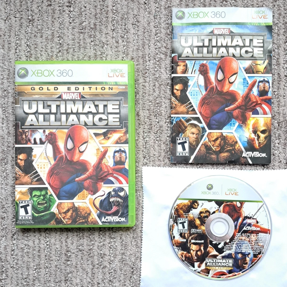 Marvel: Ultimate Alliance Microsoft Xbox 360 Video Games for sale