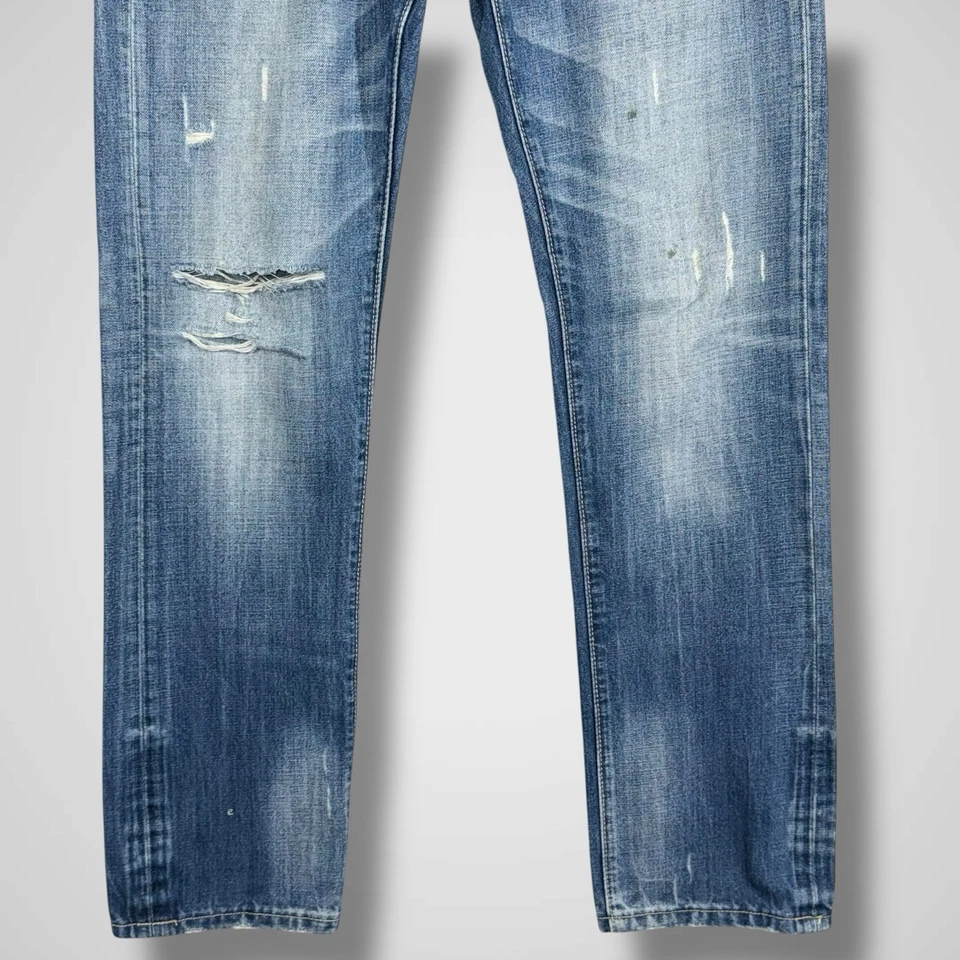 Diesel x Adidas Originals Viker-Ad джинсы мужские 30 x 32 кнопка мухи синий хлопок редкая - Изображение 4 из 4