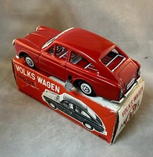 VW 1600TL 1960 FASTBACK TIN WIND-UP ICHIMURA JAPAN w/BOX TYPE 3 VOLKSWAGEN TOY