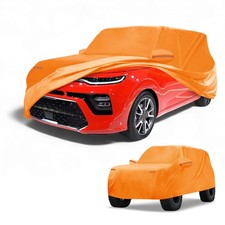 Car Cover All Weather For Kia Soul Orange 210d-pu With Left Zipper Car Cover All Weather For Kia Soul Orange 210d-pu With Left Zipper