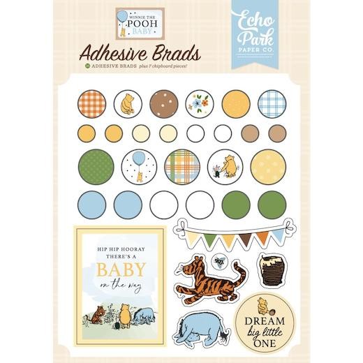 Echo Park Winnie the Pooh Baby - Decorative Brads