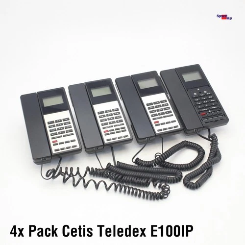 4X TELEFONE CETIS TELEDEX E100IP VOIP TÉLÉPHONE SIP IP HÔTEL