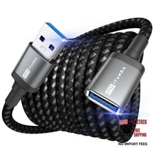 10FT USB Extension Cable USB 3.0 Extension Cord Type A Male to 10 FT Grey