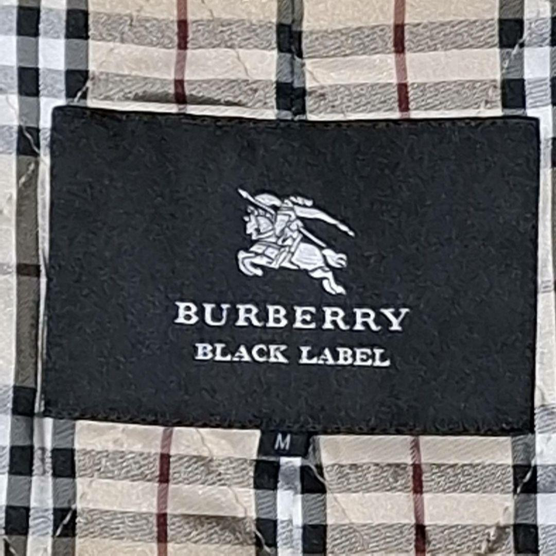 BURBERRY BLACK LABEL Trench Coat Plain M Nova Check Pattern