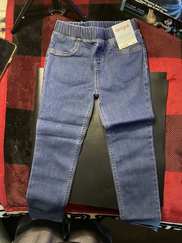 Cat And Jack Size 6 Girls Jeans With Adjustable Waistband Brand New Never Used - Picture 3 of 11
