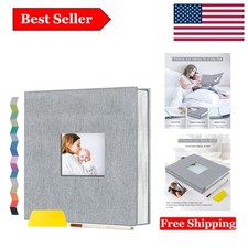 Elegant Linen Self-Adhesive Photo Album for Memories  Occasions