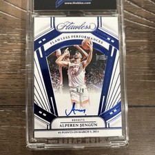 2023-24 Flawless Frame Signatures Alperen Sengun on card Auto /8 