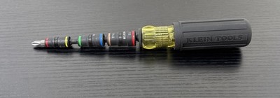 Klein Tools # 32900 Impact Flip Socket Set Screwdriver 7 In 1 W/ Handle