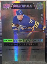 21-22 Credentials J.J. Peterka Debut Ticket Access Rookie #/799 🚨🚨🚨 Buffalo 