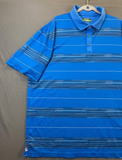 Ben Hogan Performance golf polo mens XXL blue with stripes excellent condition