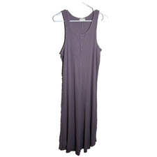 T.LA Dress Women's Medium Purple Tank Midid Ribbed Textured Casual Anthropologie