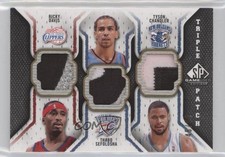 2009-10 SP Game Used 45/60 Ricky Davis Thabo Sefolosha #TP-DCS Triple Patch 0sc