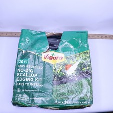 UPC 751315700740 product image for Vigoro 20 ft. x 2.25 in. Black Scalloped Polyethylene No-Dig Edging | upcitemdb.com