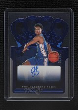 2021-22 Panini Crown Royale Rookie Blue 51/75 Jaden Springer #RC-JSP Auto 0o0t