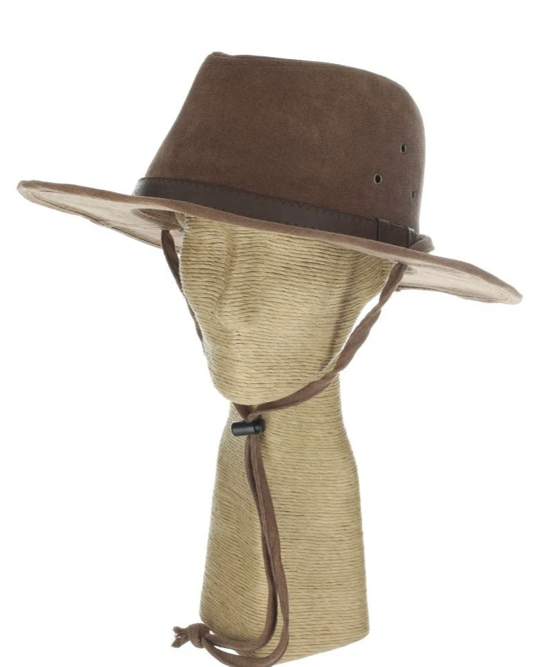 NEW DORFMAN BROWN MEN SHAPEABLE HAT * M L XL * OUTBACK SAFARI HIKE FISH RAIN SUN