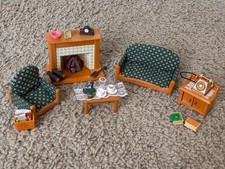 Rare Calico Critters Sylvanian Families Delux Living Room Set