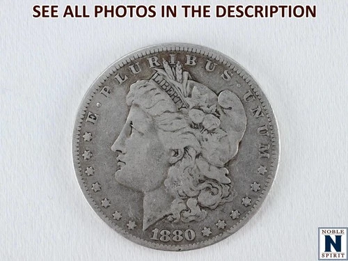 NobleSpirit Desirable 1880 Morgan SILVER Dollar Fine / Very Fine